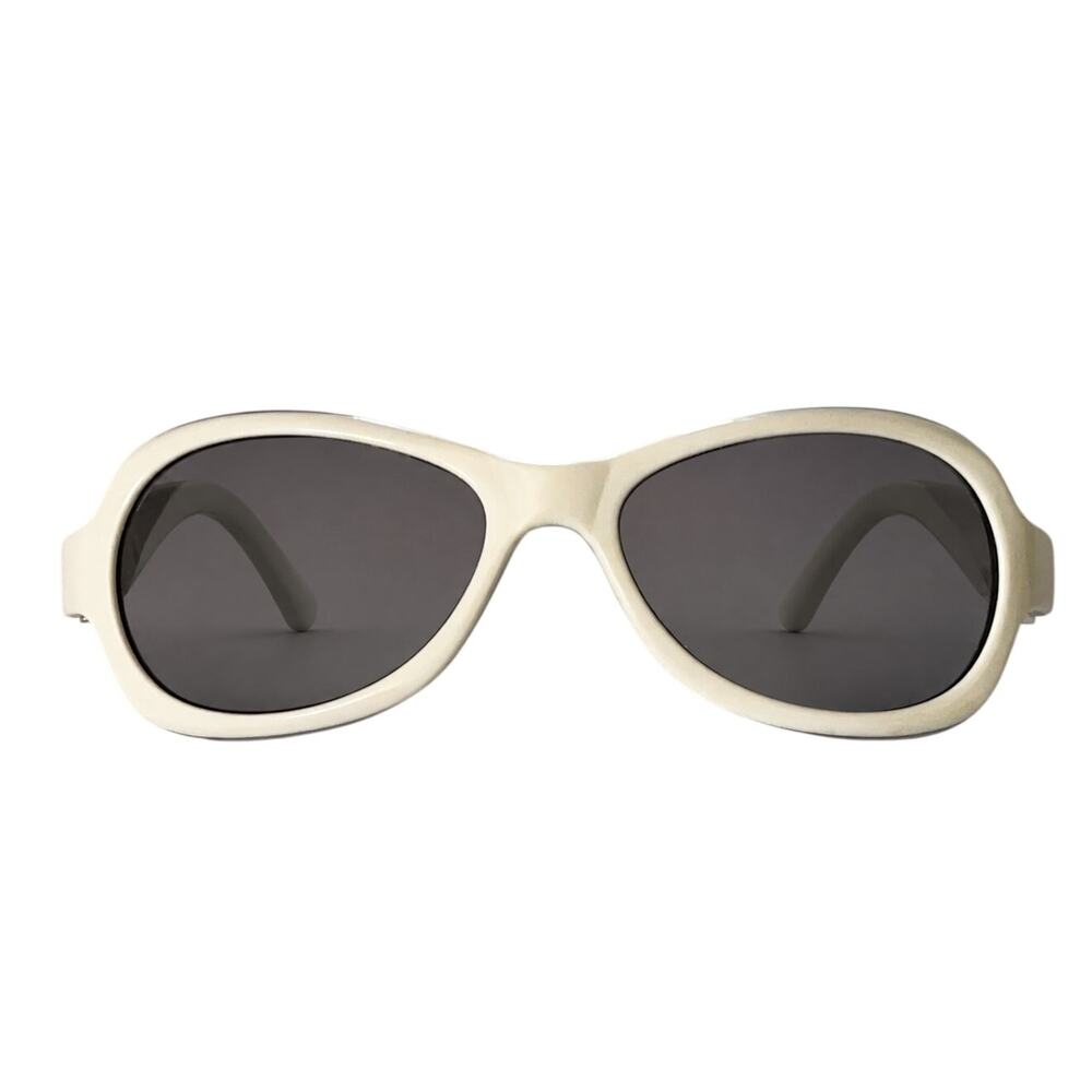 Kenneth Cole New York KCC36 White Oval Sunglasses Gray Lenses Women's 57-20-130
